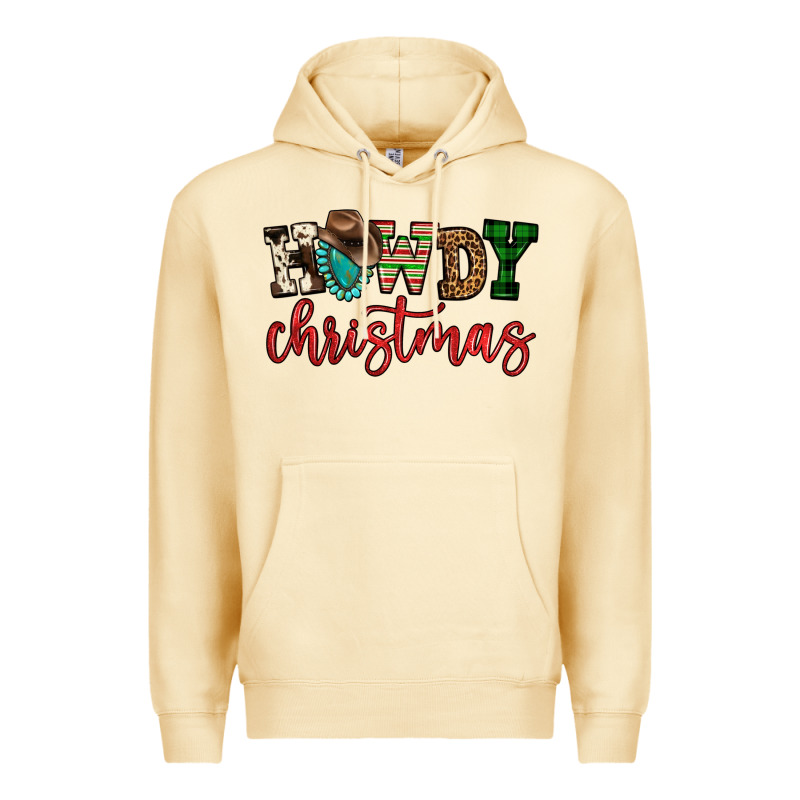Howdy Christmas Premium Hoodie by FaDigitalArtStudio | Teevron