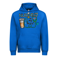 Cobalt nursing İn my heart Urban Hoodie - CowhideDigitalArt