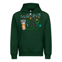 Forest Green nursing İn my heart Urban Hoodie - CowhideDigitalArt