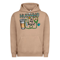 Pigment Burro nursing İn my heart Urban Hoodie - CowhideDigitalArt