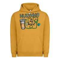 Pigment Peanut Butter nursing İn my heart Urban Hoodie - CowhideDigitalArt