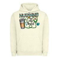 Pigment Pistachio nursing İn my heart Urban Hoodie - CowhideDigitalArt