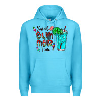 Ocean Blue sweet summer time Premium Hoodie - CowhideDigitalArt