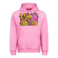Fuchsia Pink viva mexico long live mexico Urban Hoodie - FaDigitalArtStudio