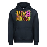 Navy viva mexico long live mexico Urban Hoodie - FaDigitalArtStudio