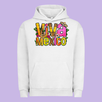 Viva Mexico Long Live Mexico Urban Hoodie Designed By Fadigitalartstudio