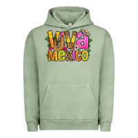 Pigment Oil Green viva mexico long live mexico Urban Hoodie - FaDigitalArtStudio