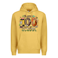 Antique Gold happy 100 americana football basketball day of sch Premium Hoodie - RacoonDesign
