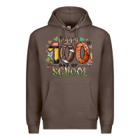 Coffee happy 100 americana football basketball day of sch Premium Hoodie - RacoonDesign