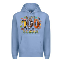 Colony Blue happy 100 americana football basketball day of sch Premium Hoodie - RacoonDesign