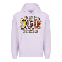 Lilac happy 100 americana football basketball day of sch Premium Hoodie - RacoonDesign
