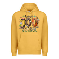 Mustard happy 100 americana football basketball day of sch Premium Hoodie - RacoonDesign
