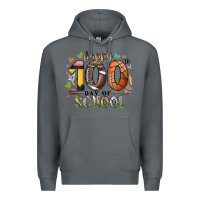 Rock happy 100 americana football basketball day of sch Premium Hoodie - RacoonDesign