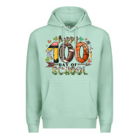 Seafoam happy 100 americana football basketball day of sch Premium Hoodie - RacoonDesign