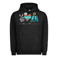 Pigment Black peace love nursing Urban Hoodie - CowhideDigitalArt