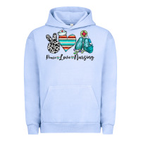Pigment Grape Ice peace love nursing Urban Hoodie - CowhideDigitalArt