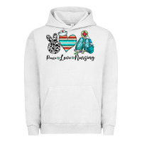 Pigment Lunar Rock peace love nursing Urban Hoodie - CowhideDigitalArt