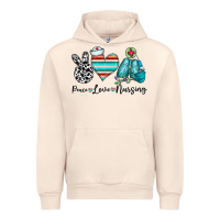 Sandshell peace love nursing Urban Hoodie - CowhideDigitalArt
