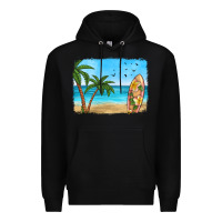 Black beach background Premium Hoodie - HRA Design Shop
