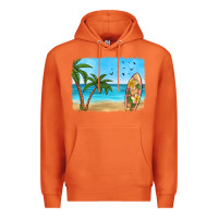 Carrot beach background Premium Hoodie - HRA Design Shop