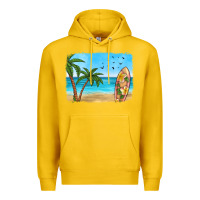 Lemon beach background Premium Hoodie - HRA Design Shop