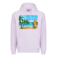 Lilac beach background Premium Hoodie - HRA Design Shop