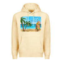 Pina Colada beach background Premium Hoodie - HRA Design Shop