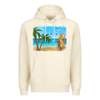 Sandshell beach background Premium Hoodie - HRA Design Shop