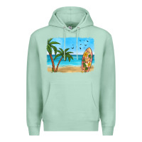 Seafoam beach background Premium Hoodie - HRA Design Shop