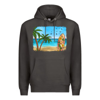 Smoke beach background Premium Hoodie - HRA Design Shop