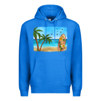 True Royal beach background Premium Hoodie - HRA Design Shop