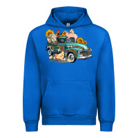Cobalt western farm truck coop animals farm animals Urban Hoodie - FaDigitalArtStudio