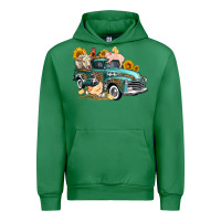 Emerald western farm truck coop animals farm animals Urban Hoodie - FaDigitalArtStudio
