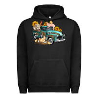 Pigment Black western farm truck coop animals farm animals Urban Hoodie - FaDigitalArtStudio