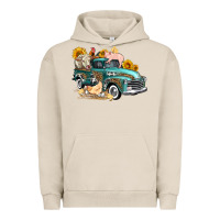 Pigment French Oak western farm truck coop animals farm animals Urban Hoodie - FaDigitalArtStudio