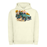 Pigment Pistachio western farm truck coop animals farm animals Urban Hoodie - FaDigitalArtStudio