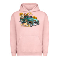 Pigment Salmon western farm truck coop animals farm animals Urban Hoodie - FaDigitalArtStudio