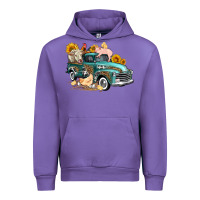Tulip western farm truck coop animals farm animals Urban Hoodie - FaDigitalArtStudio