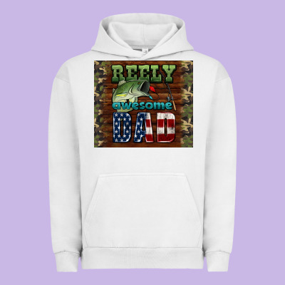 Reely Awesome Dad Urban Hoodie Designed By Hra Design Shop