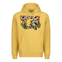 Antique Gold texas state cowhide serape cactus Premium Hoodie - RanaPortraitStore