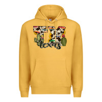 Mustard texas state cowhide serape cactus Premium Hoodie - RanaPortraitStore