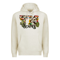 Oatmeal Heather texas state cowhide serape cactus Premium Hoodie - RanaPortraitStore