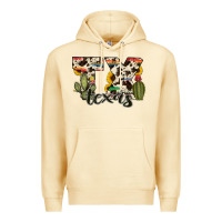 Pina Colada texas state cowhide serape cactus Premium Hoodie - RanaPortraitStore