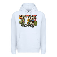 White texas state cowhide serape cactus Premium Hoodie - RanaPortraitStore