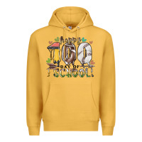 Mustard happy 100 day of school american football baseball Premium Hoodie - RacoonDesign