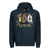 Navy happy 100 day of school american football baseball Premium Hoodie - RacoonDesign