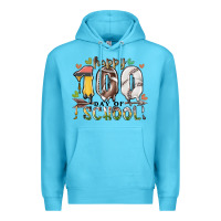 Ocean Blue happy 100 day of school american football baseball Premium Hoodie - RacoonDesign
