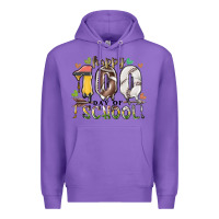 Purple happy 100 day of school american football baseball Premium Hoodie - RacoonDesign
