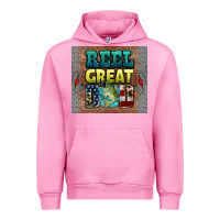 Fuchsia Pink reel great dad Urban Hoodie - HRA Design Shop