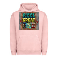 Pigment Salmon reel great dad Urban Hoodie - HRA Design Shop